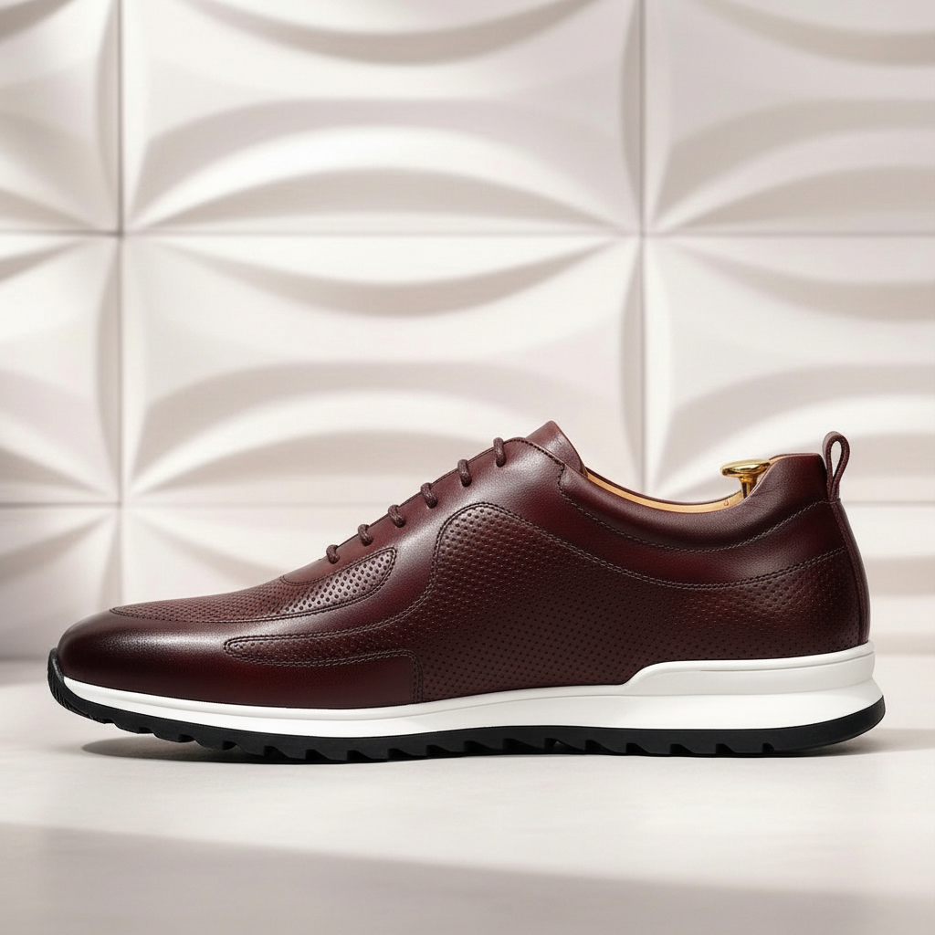 Full-Grain Leather Comfort Sneakers