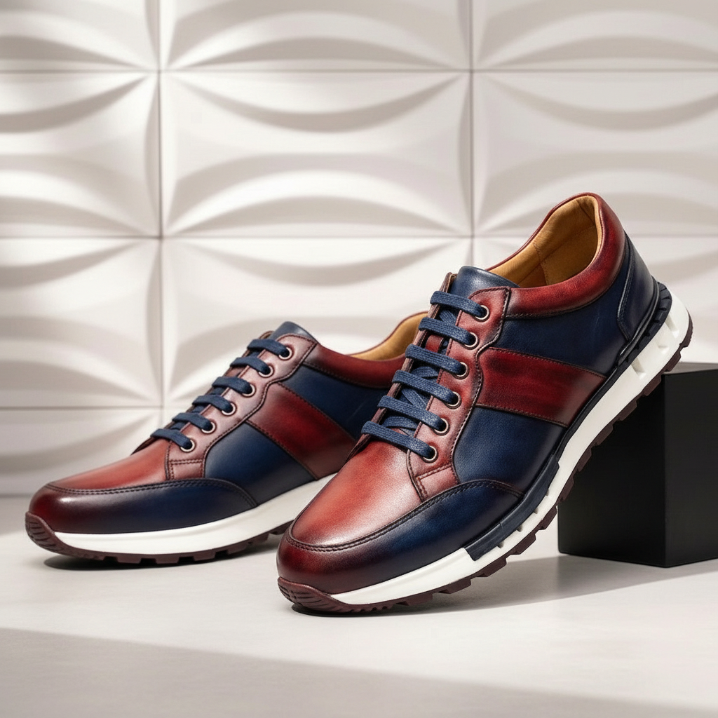 Full-Grain Leather Sneakers