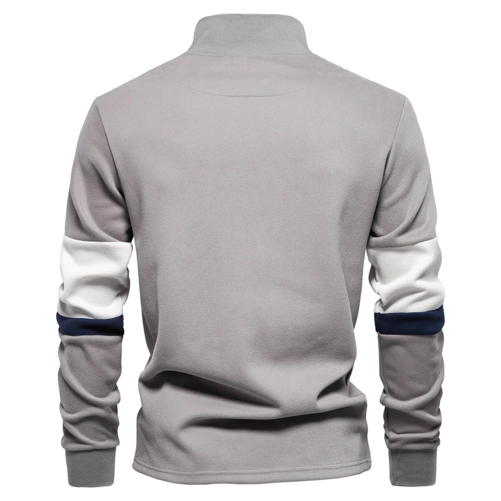 Quarter-Zip Cotton Sweater