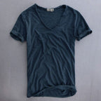 Slim Fit V-Neck Cotton T-Shirt