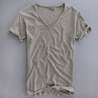 Slim Fit V-Neck Cotton T-Shirt