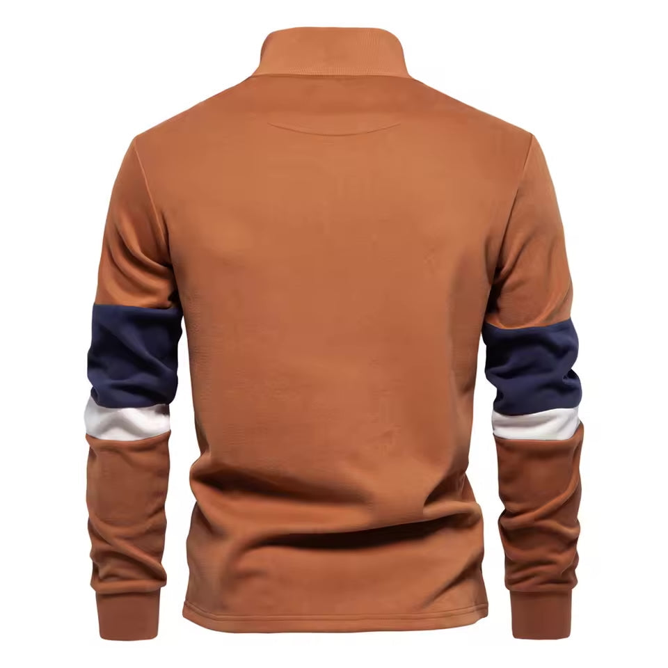 Quarter-Zip Cotton Sweater