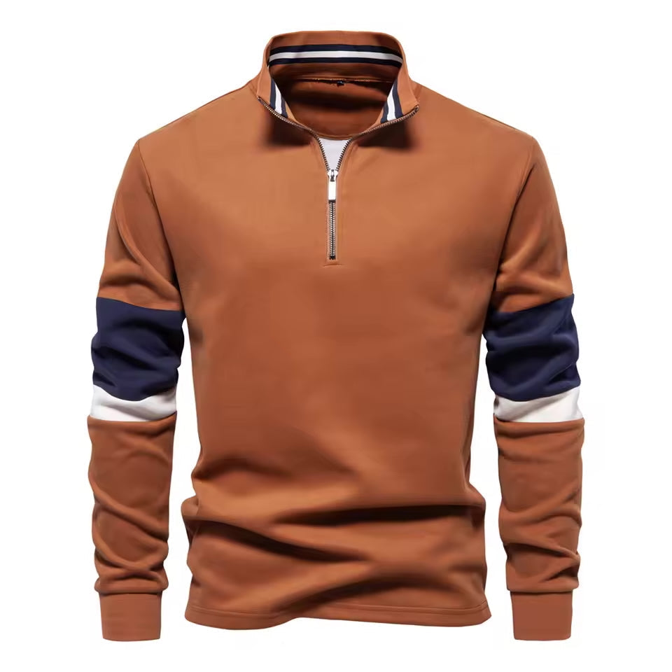 Quarter-Zip Cotton Sweater