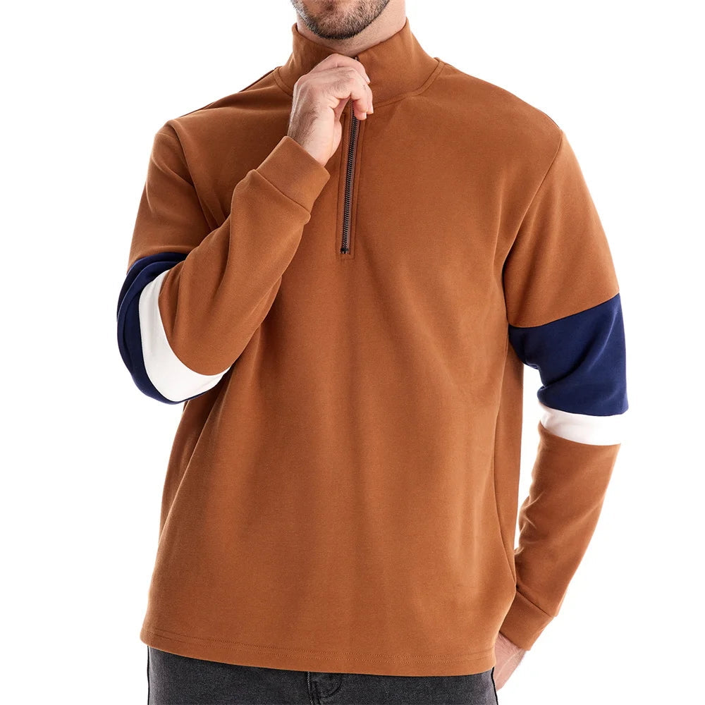 Quarter-Zip Cotton Sweater