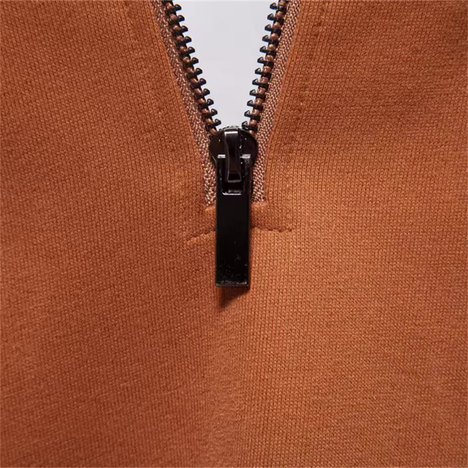 Quarter-Zip Cotton Sweater