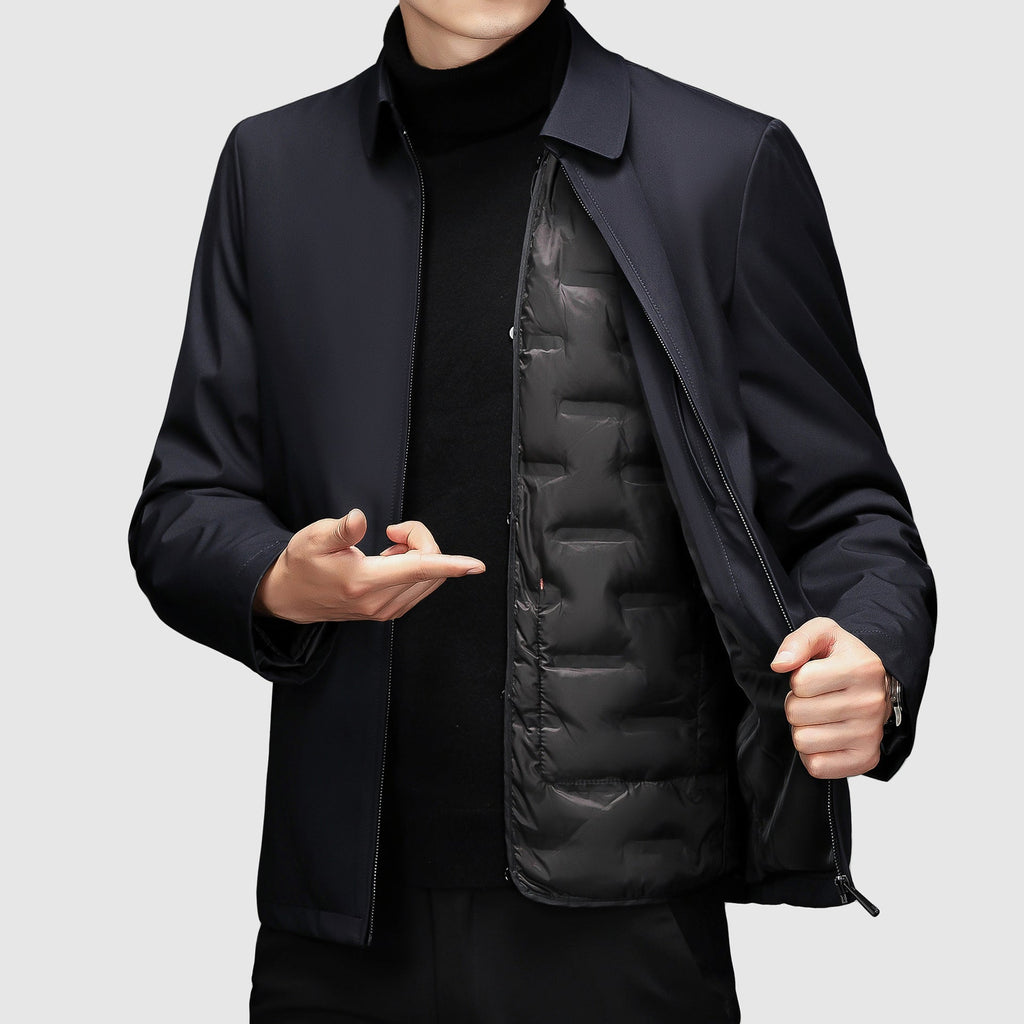 Quilted Hooded Down Jacket