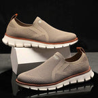 Knit Mesh Slip-On Sneakers