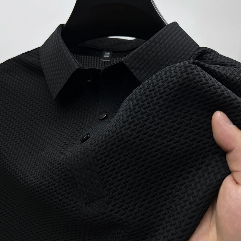 Classic Knit Short Sleeve Polo Shirt