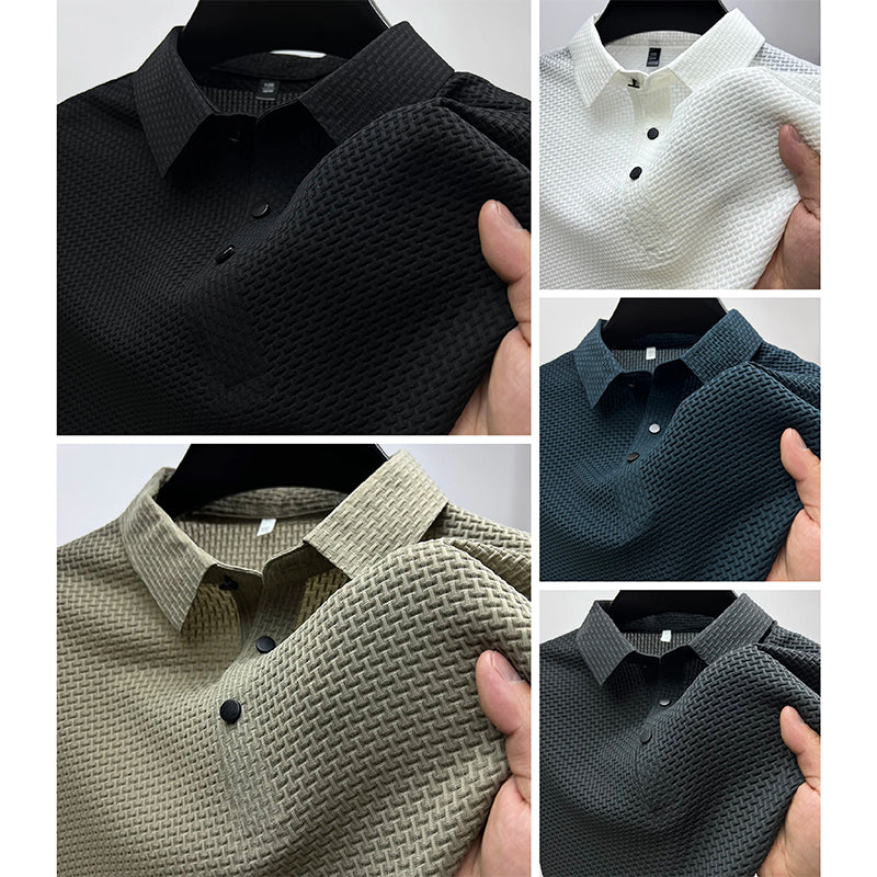 Classic Knit Short Sleeve Polo Shirt