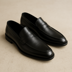 Smooth Leather Penny Loafers