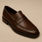 Smooth Leather Penny Loafers