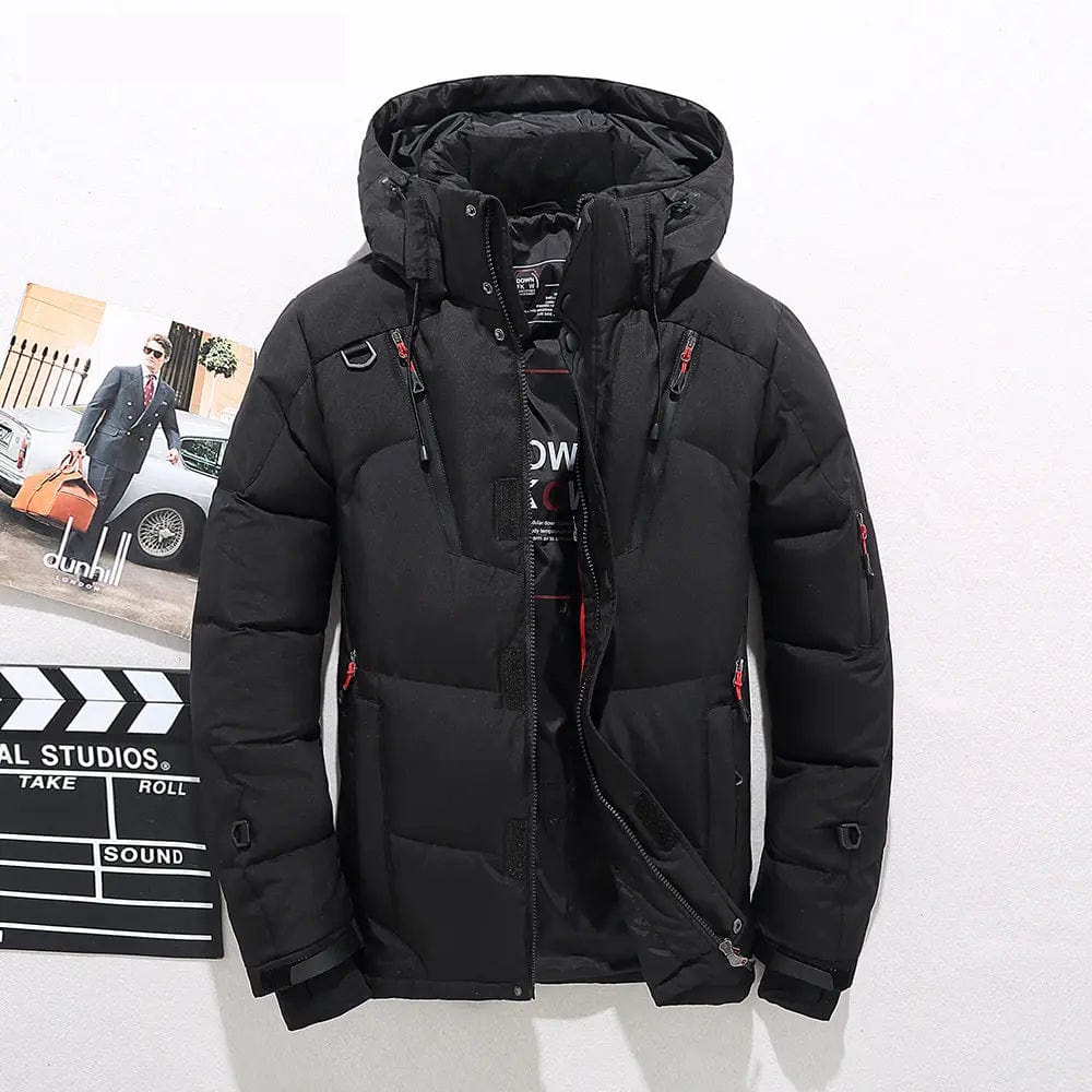 Quilted Down Puffer Winter Jacket