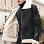 Buckle Collar Full-Zip Fleece Jacket