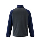 Two-Tone Stand Collar Fleece Pullover