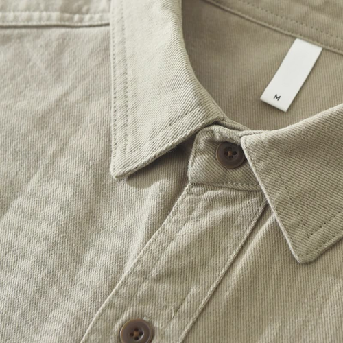 Cotton Overshirt with Chest Pockets