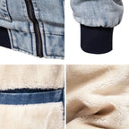 Fleece Lined Rugged Denim Jacket