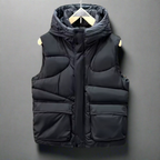 Hooded Cargo Pocket Utility Vest
