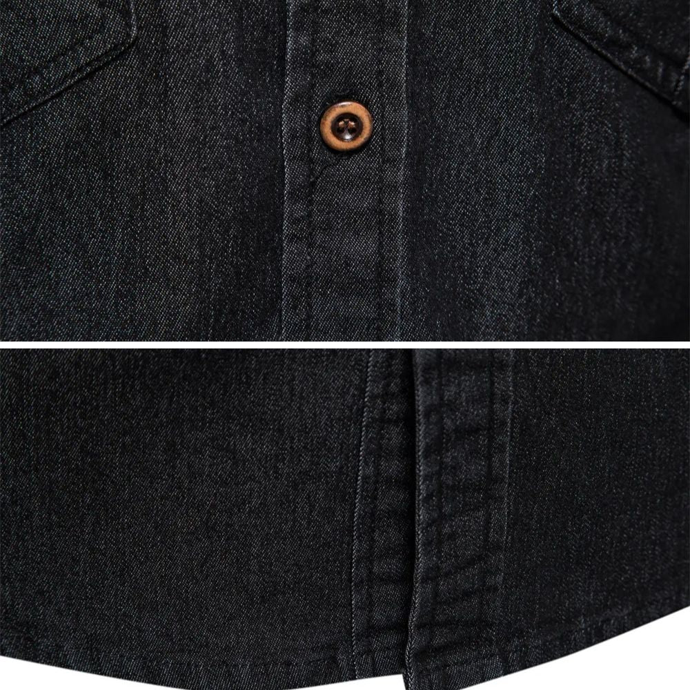 Tailored Cotton Denim Shirt