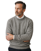 Cashmere-Knit Crew Neck Sweater