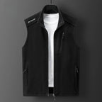 Full-Zip Multi-Pocket Fleece Vest