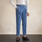 Organic Cotton Pleated Jeans