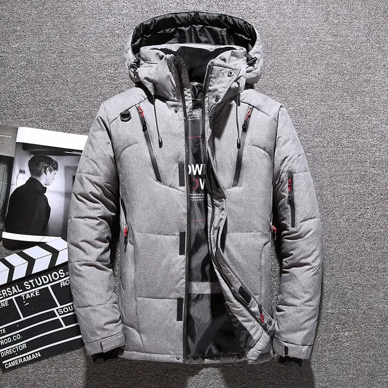 Quilted Down Puffer Winter Jacket