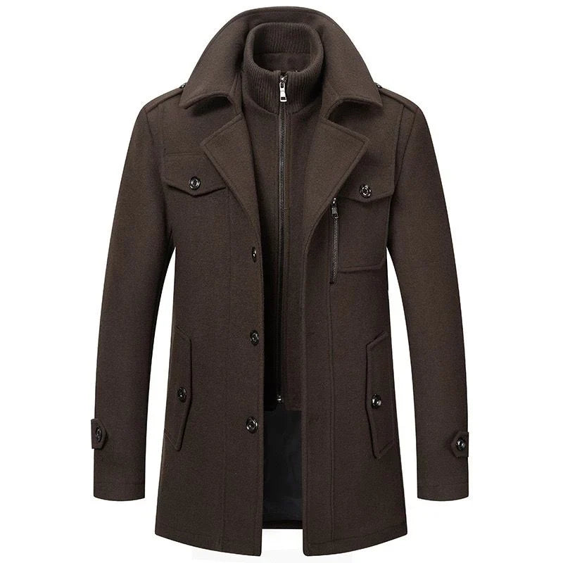 Classic Wool Winter Overcoat