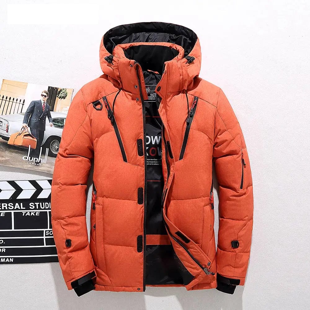 Quilted Down Puffer Winter Jacket