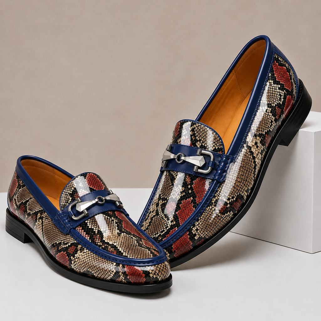 Braided Leather Polished Loafer