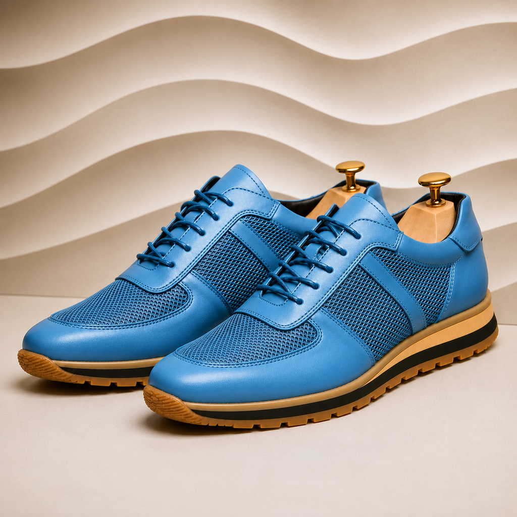 Hand-Stitched Leather Dress Sneaker