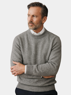 Cashmere-Knit Crew Neck Sweater