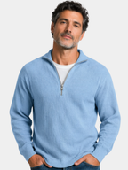 Shape-Keeping Full-Zip Knit Jumper