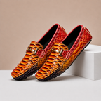 Embossed Leather Comfort Loafer