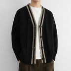 Twisted Cable Deep V-Neck Cardigan