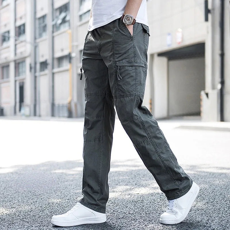 Relaxed Fit Utility Cargo Trousers