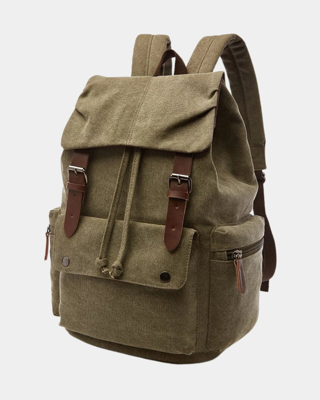 Vintage Canvas Flap Backpack