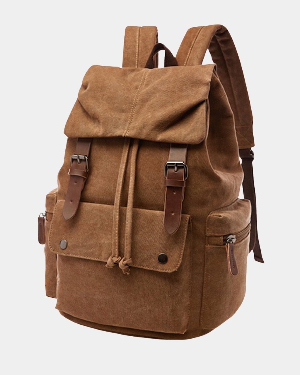 Vintage Canvas Flap Backpack