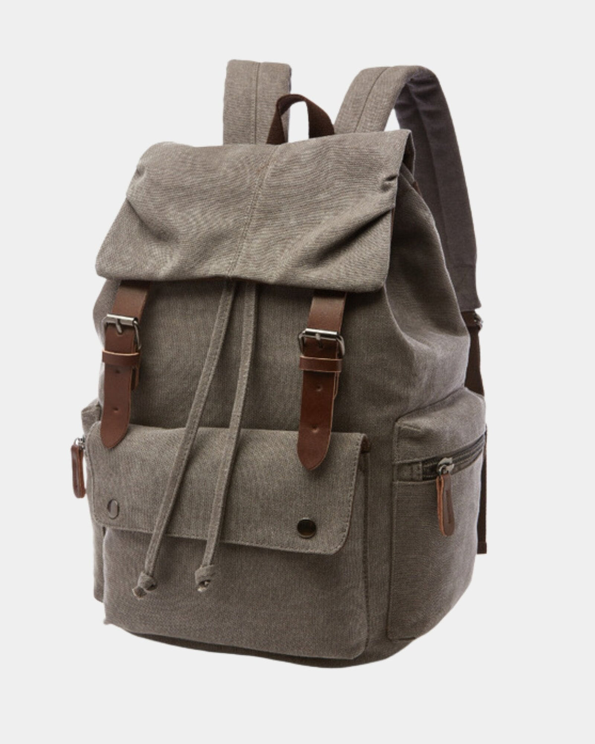 Vintage Canvas Flap Backpack
