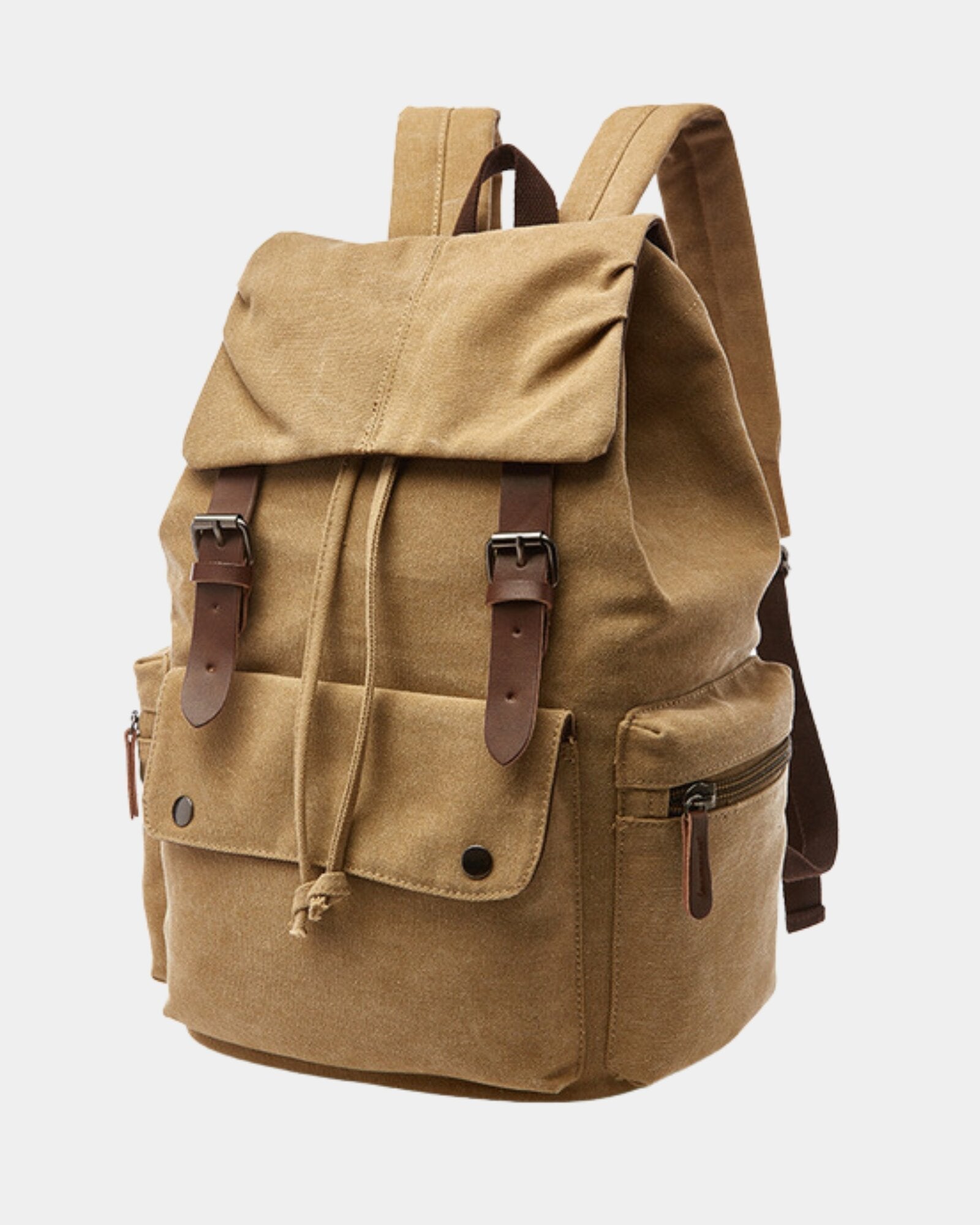 Vintage Canvas Flap Backpack