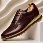 Hand-Stitched Leather Dress Sneaker