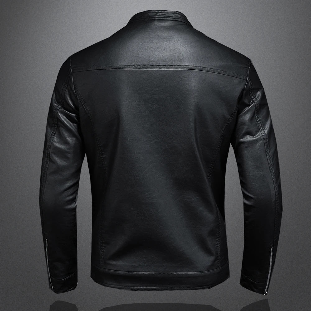 Faux Leather Biker Jacket