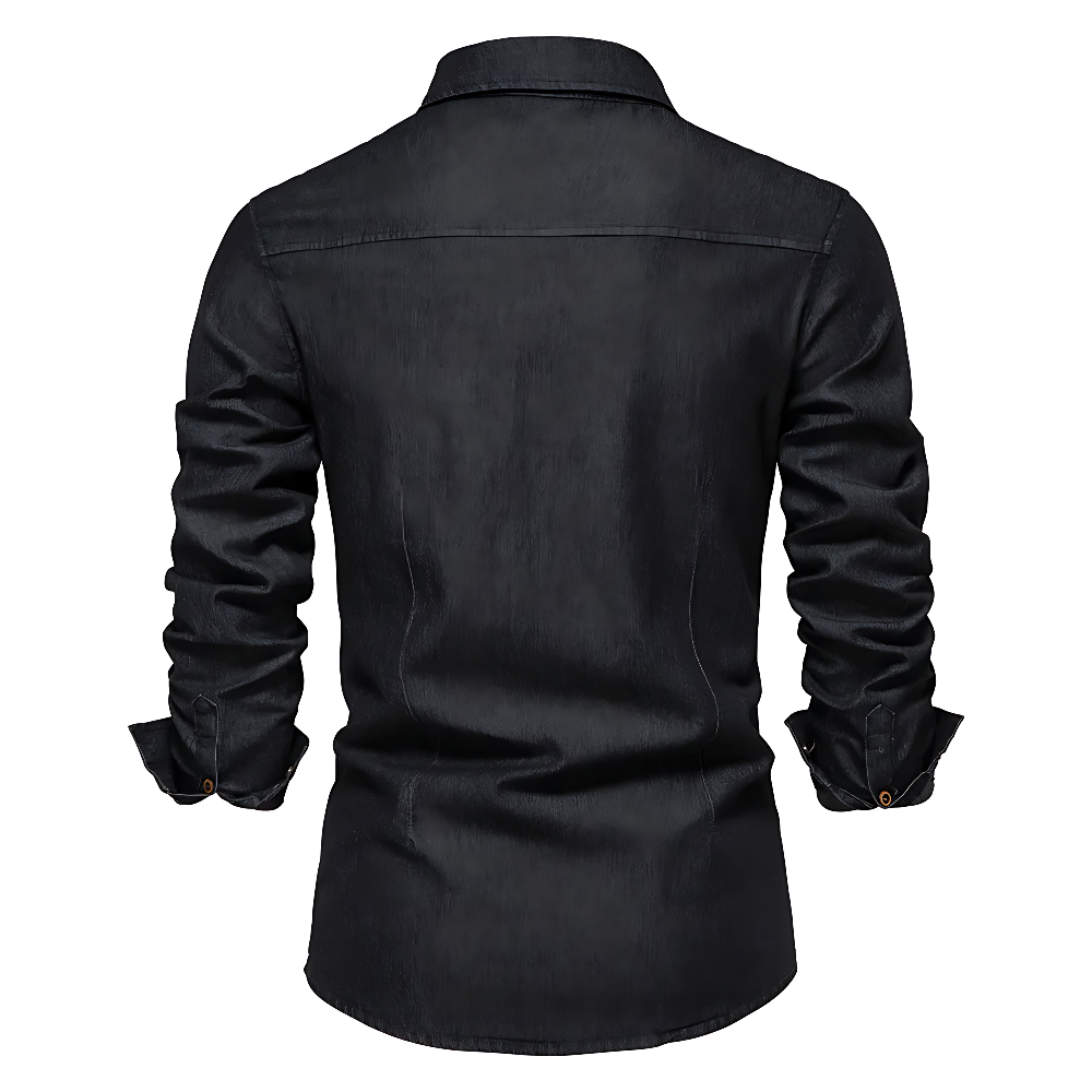 Tailored Cotton Denim Shirt