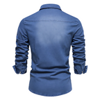 Tailored Cotton Denim Shirt