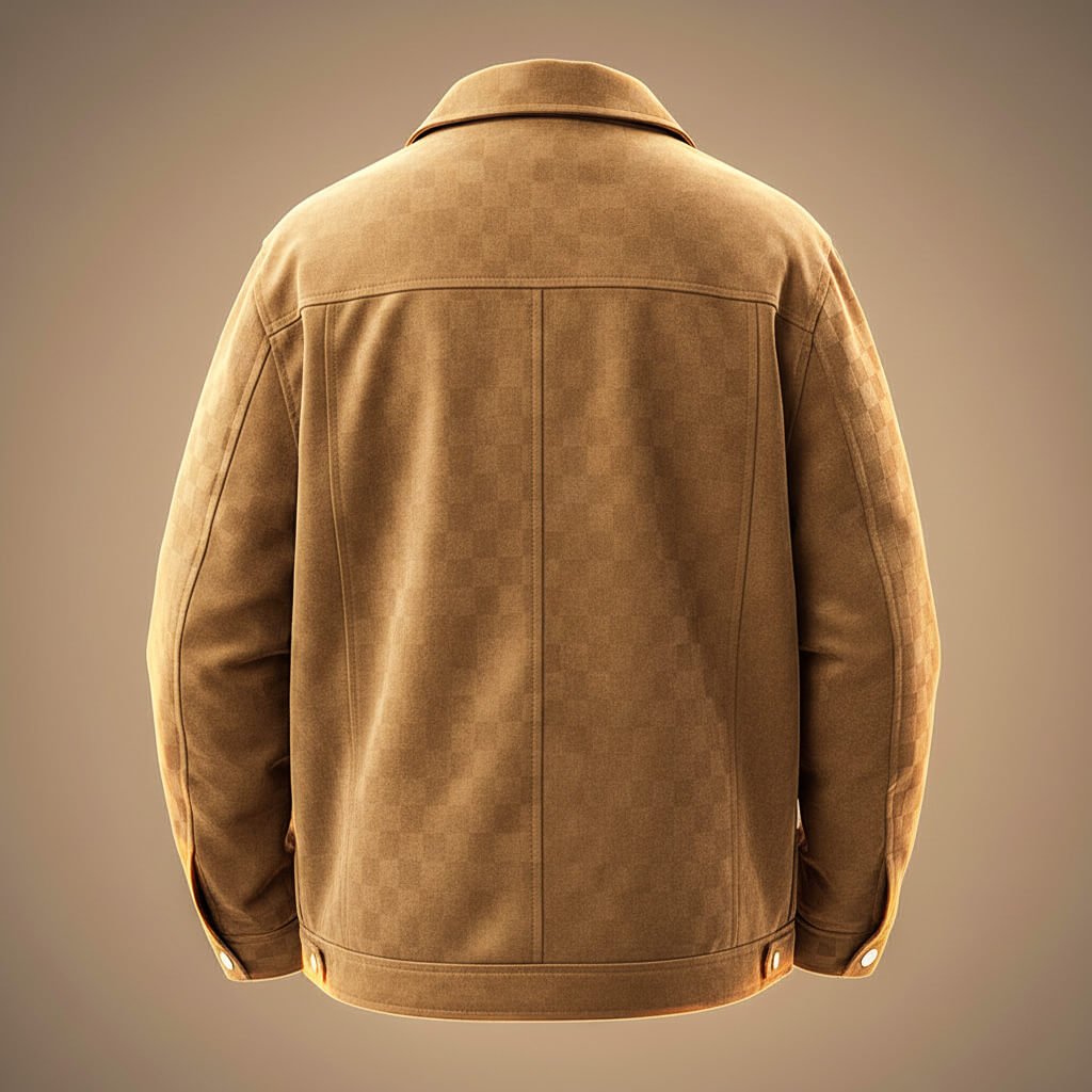 Checked Suede Vintage Jacket