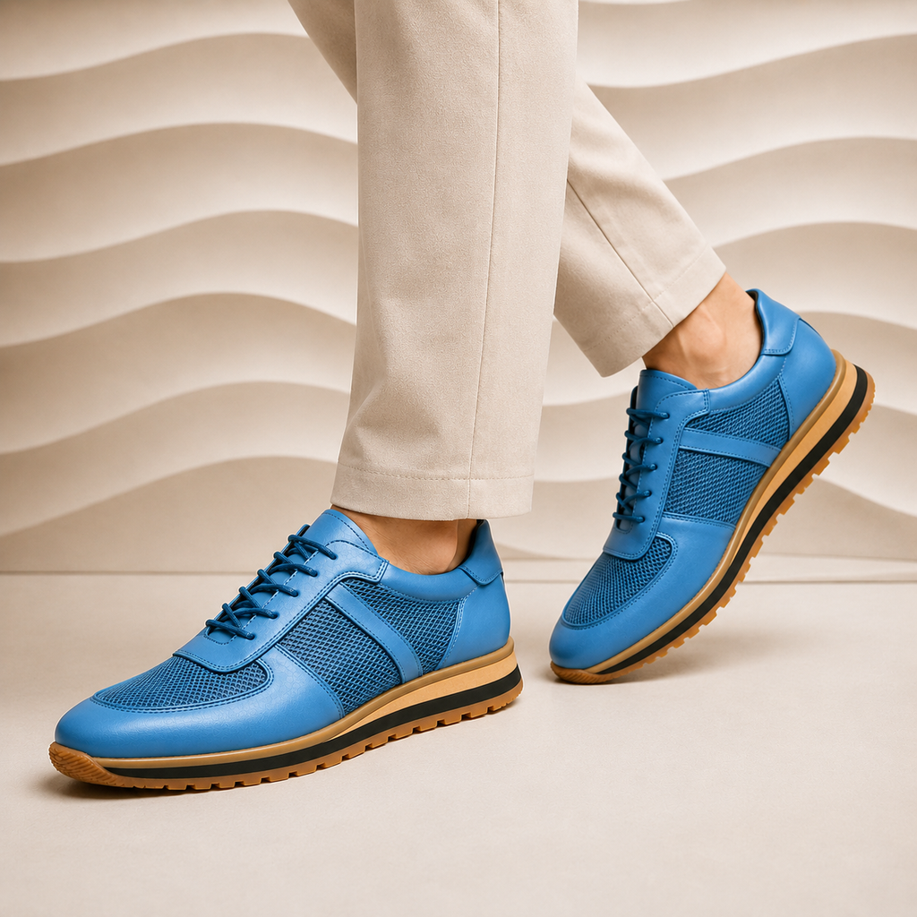 Hand-Stitched Leather Dress Sneaker