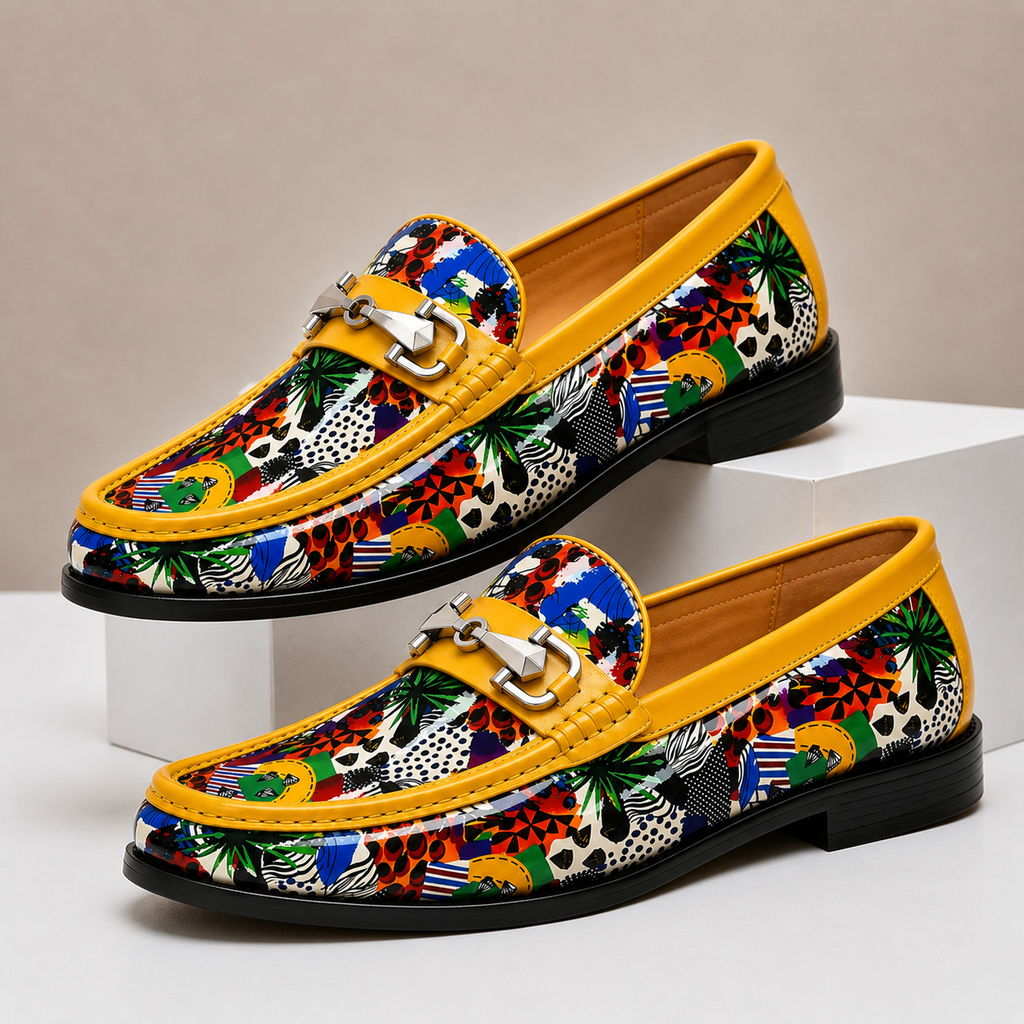 Braided Leather Polished Loafer