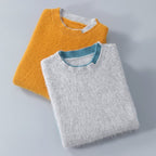 Color Block Cashmere Pullover