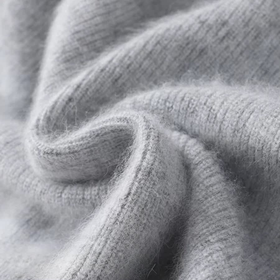 Color Block Cashmere Pullover