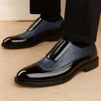 Ostrich Leather Zip Oxford