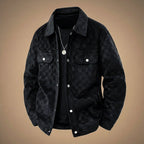 Checked Suede Vintage Jacket